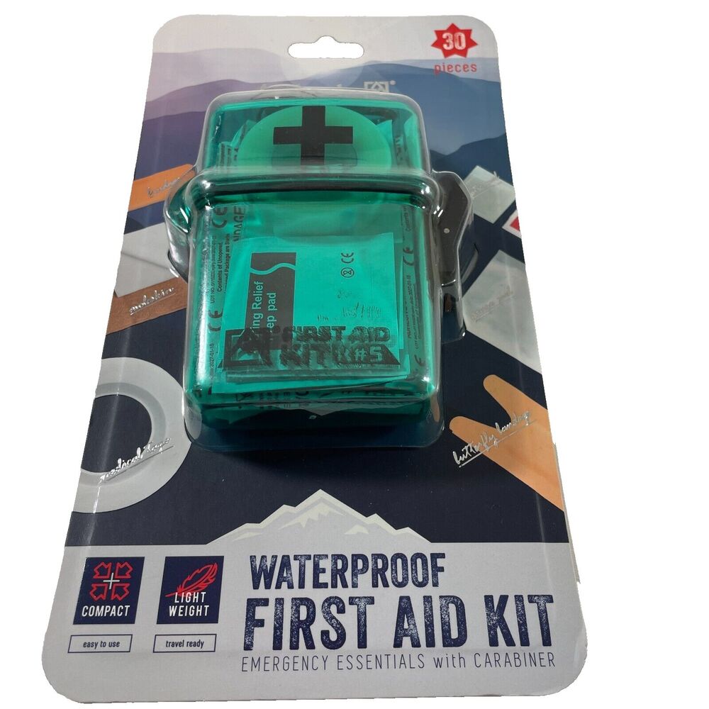 NEW Avalanche Waterproof First Aid Kit 30-Pcs Emergency Essentials‎ New Sealed